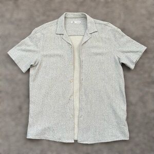 ZARA Short Sleeve Button Down Shirt